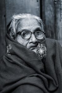 Grayscale Photo Of Woman